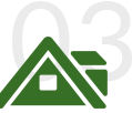 Grünes Hausdach-Icon